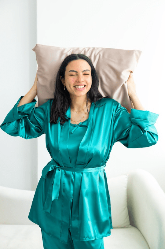 Satin pajamas