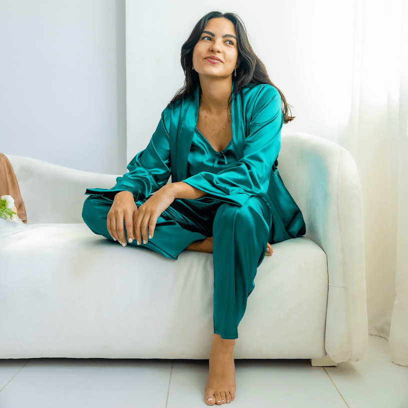 Satin pajamas