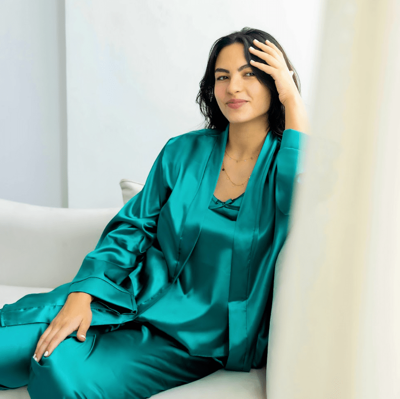 Satin pajamas